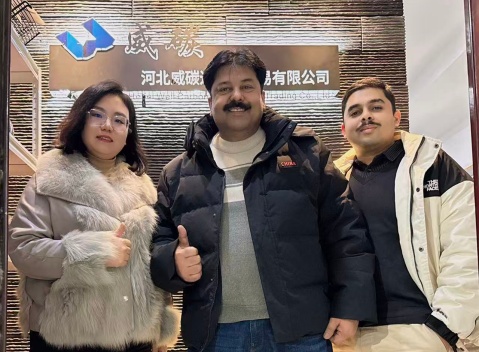 Hebei Weitan welcomes Indian customers for inspection, significant progress made in graphite product cooperation negotiations